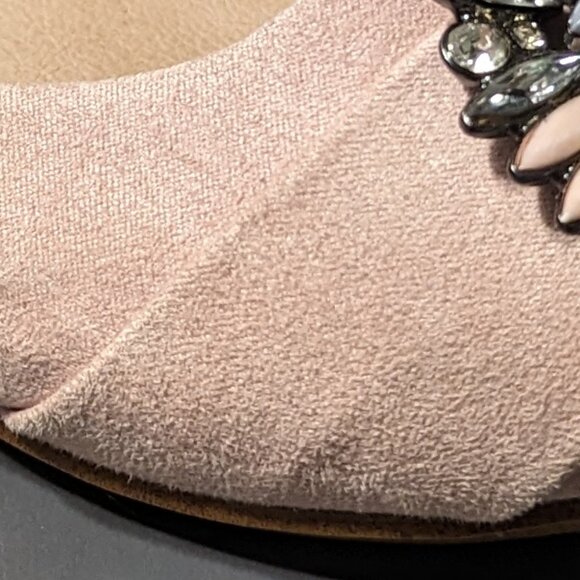 Aldo Size 37 Leather & Suede Pink Flats Ballerinas - Picture 6 of 6